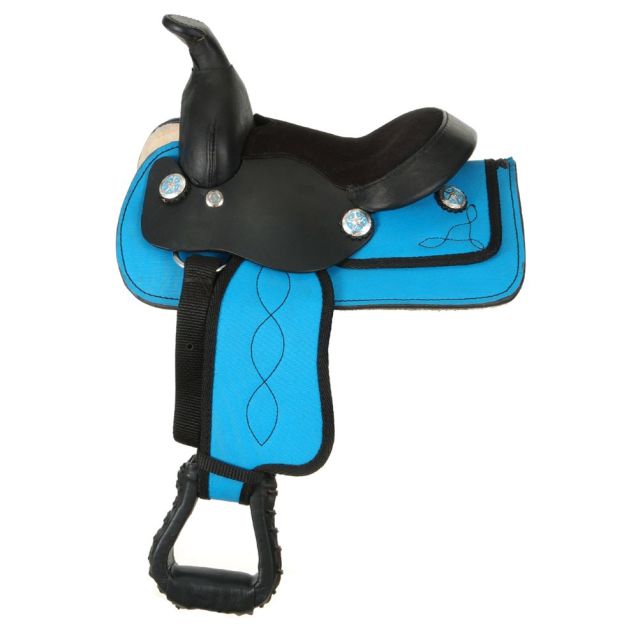 King Series Miniature Synthetic Western Saddle