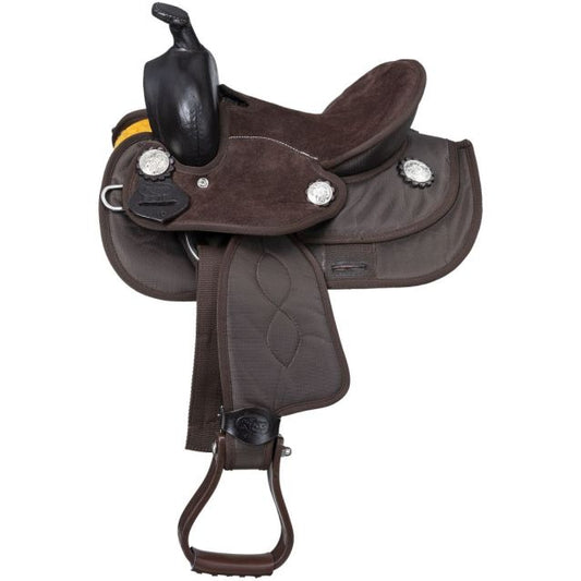 King Series Youth Eclipse Barrel Saddle Brown