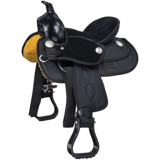 King Series Youth Eclipse Barrel Saddle Black
