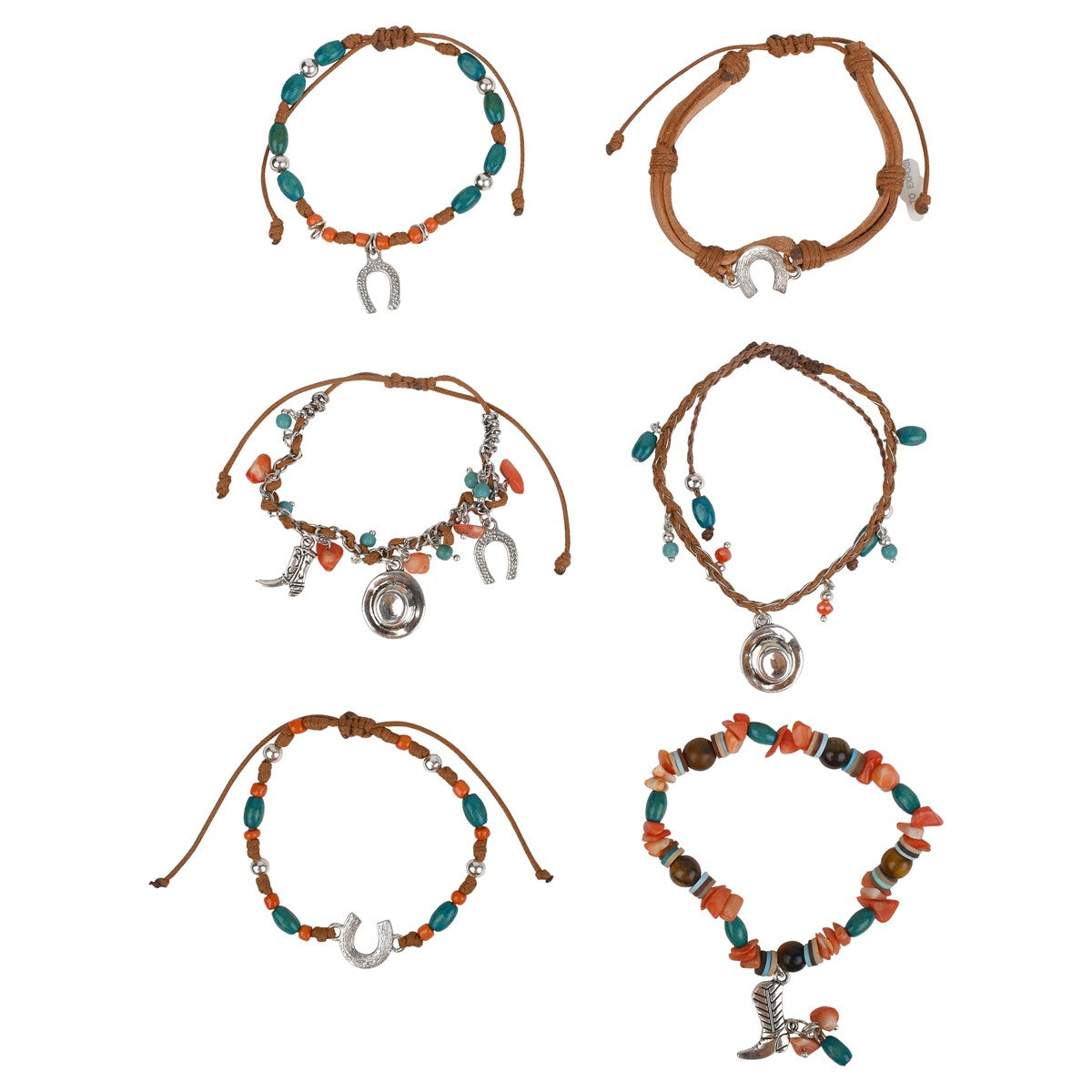 Bamboo Trading Bracelet Horse Shoe Asst