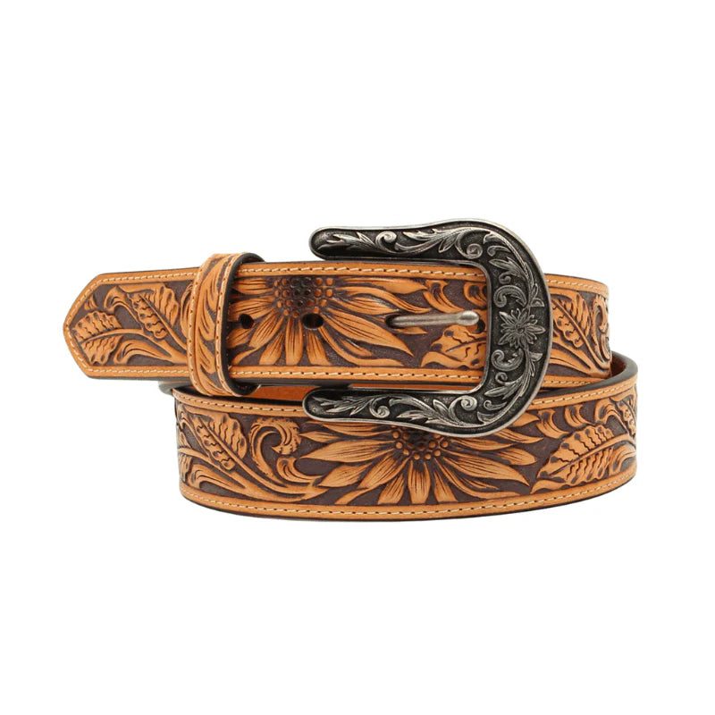 Nocona Embossed Sunflower Belt