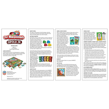 Leanin Tree Old MacDonald's Opoly Jr