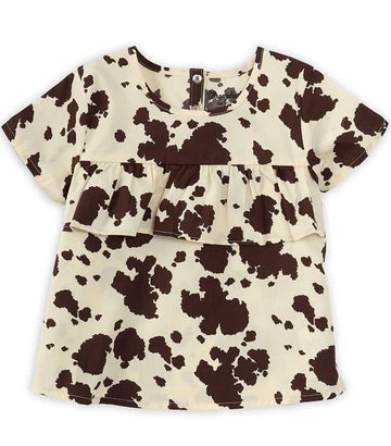 Wrangler Top / Bloomer Cow Print