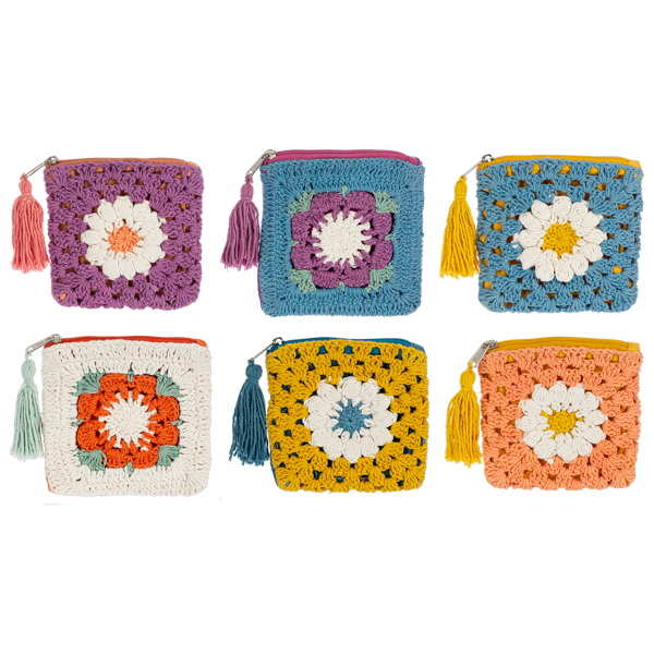 Ganz Knit Coin Purse Multi