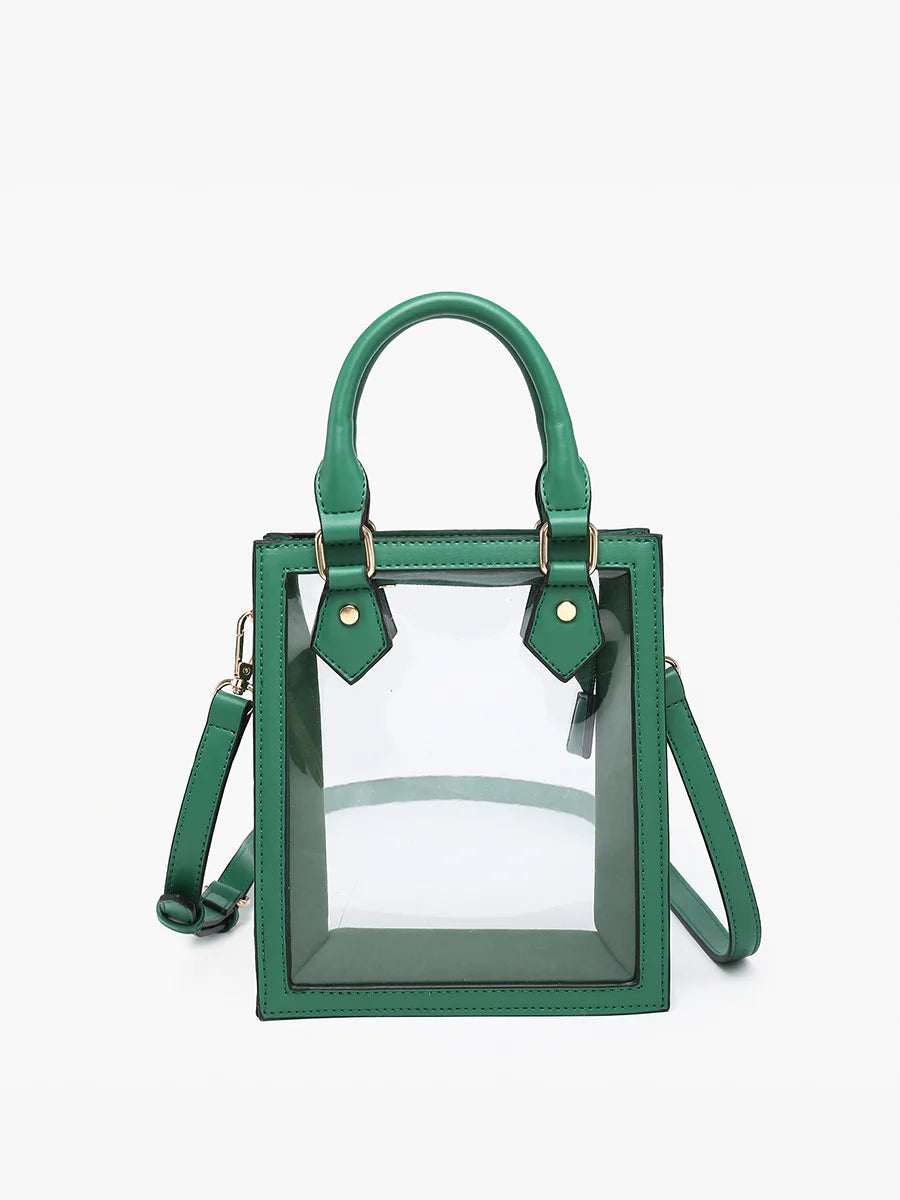 Jen & Co Elise Clear Rectangle Crossbody