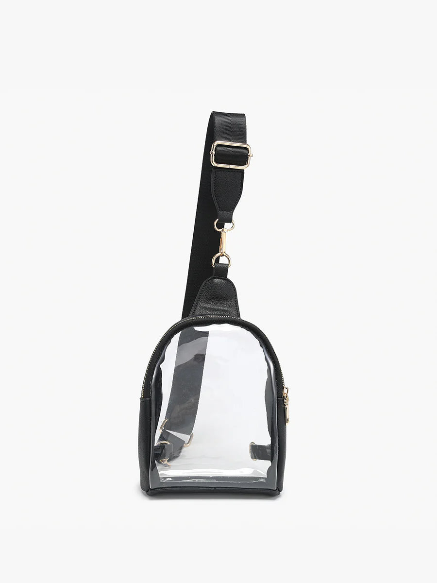 Jen & Co Ellen Clear Guitar Strap Sling Bag