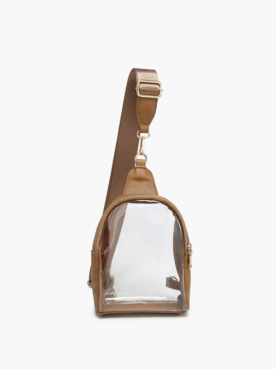 Jen & Co Ellen Clear Guitar Strap Sling Bag