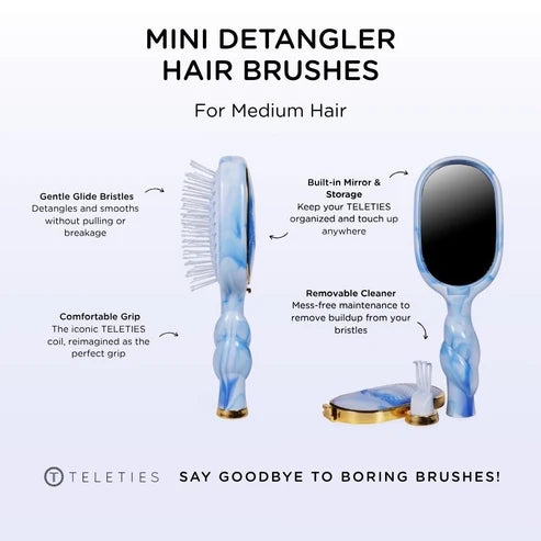 Teleties Mini Detangler Hair Brush