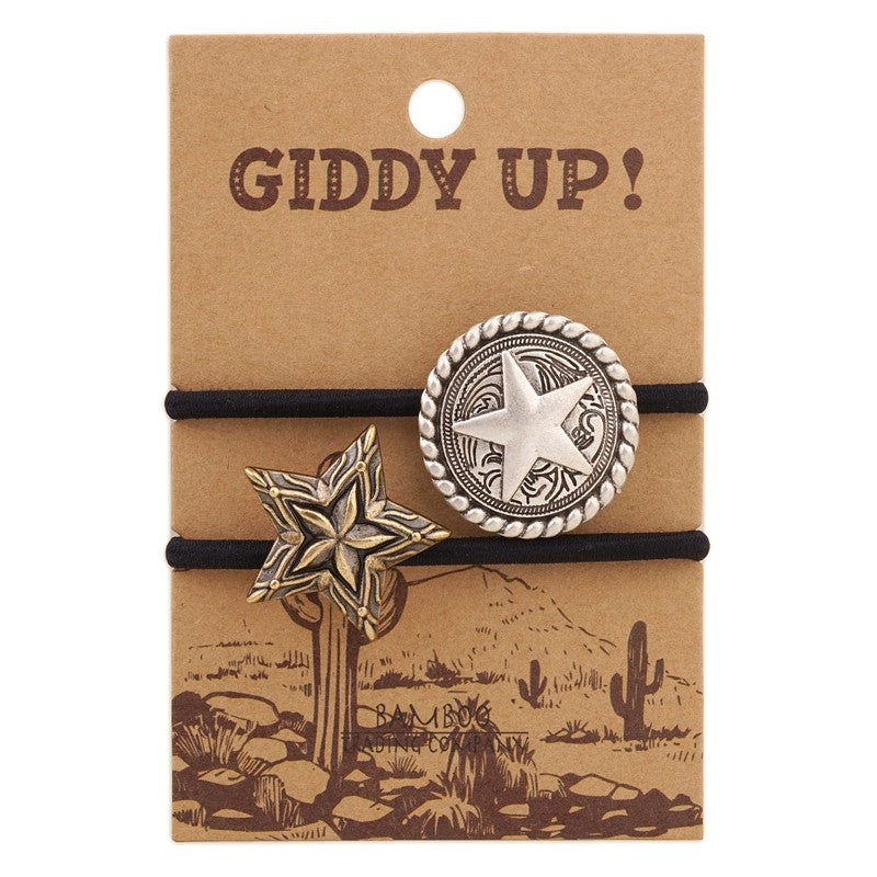 Bamboo Trading Company Hair Tie Giddy Up