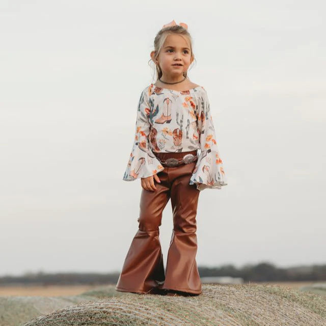 Shea Baby Cactus Bell Sleeve Shirt