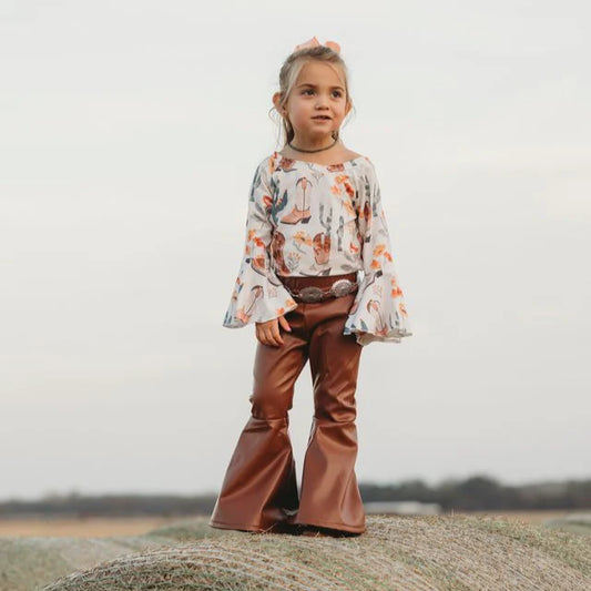 Shea Baby Cactus Bell Sleeve Shirt