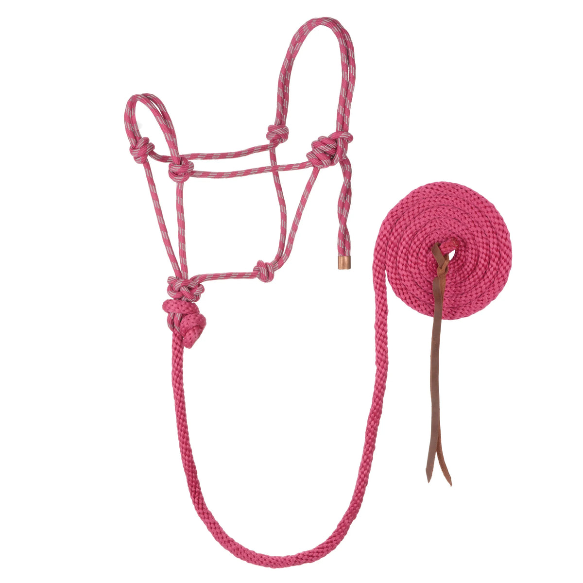 Weaver Diamond Braid Reflective Rope Halter with 10' Lead