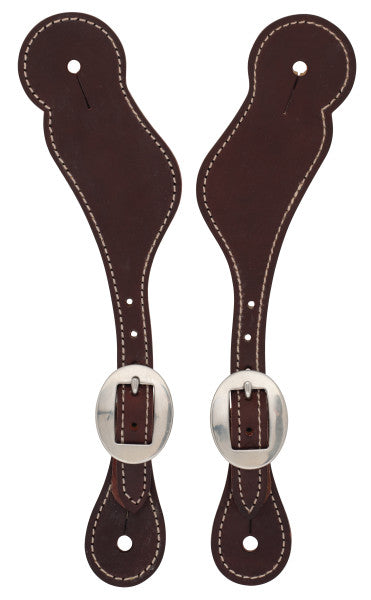 Weaver Ladies Burgundy Latigo Leather Spur Straps