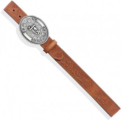 Justin Brown Scroll Belt with Buckle