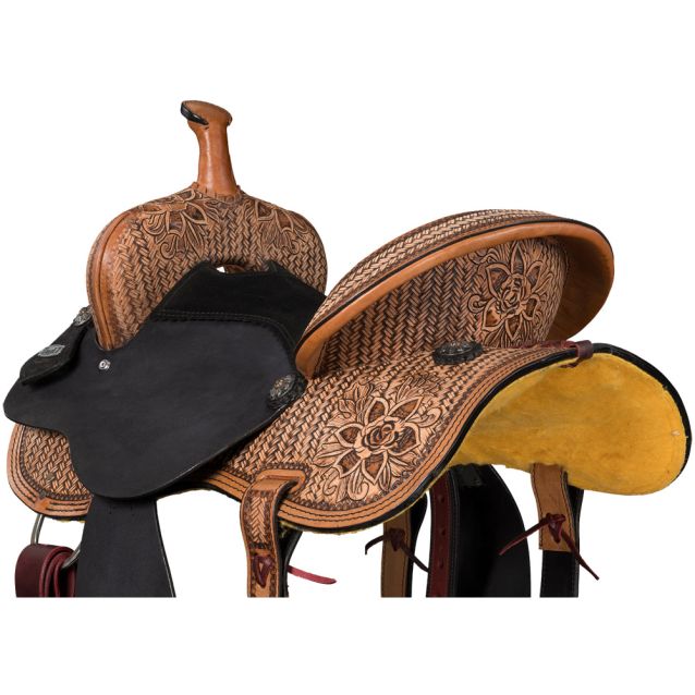Tough 1 Black Lotus Barrel Saddle