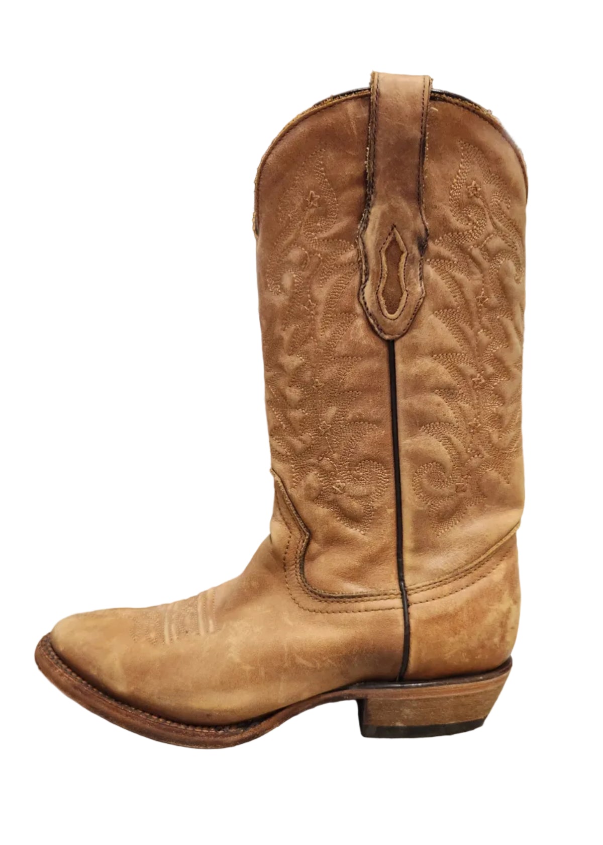 Corral Distressed Tan R Toe