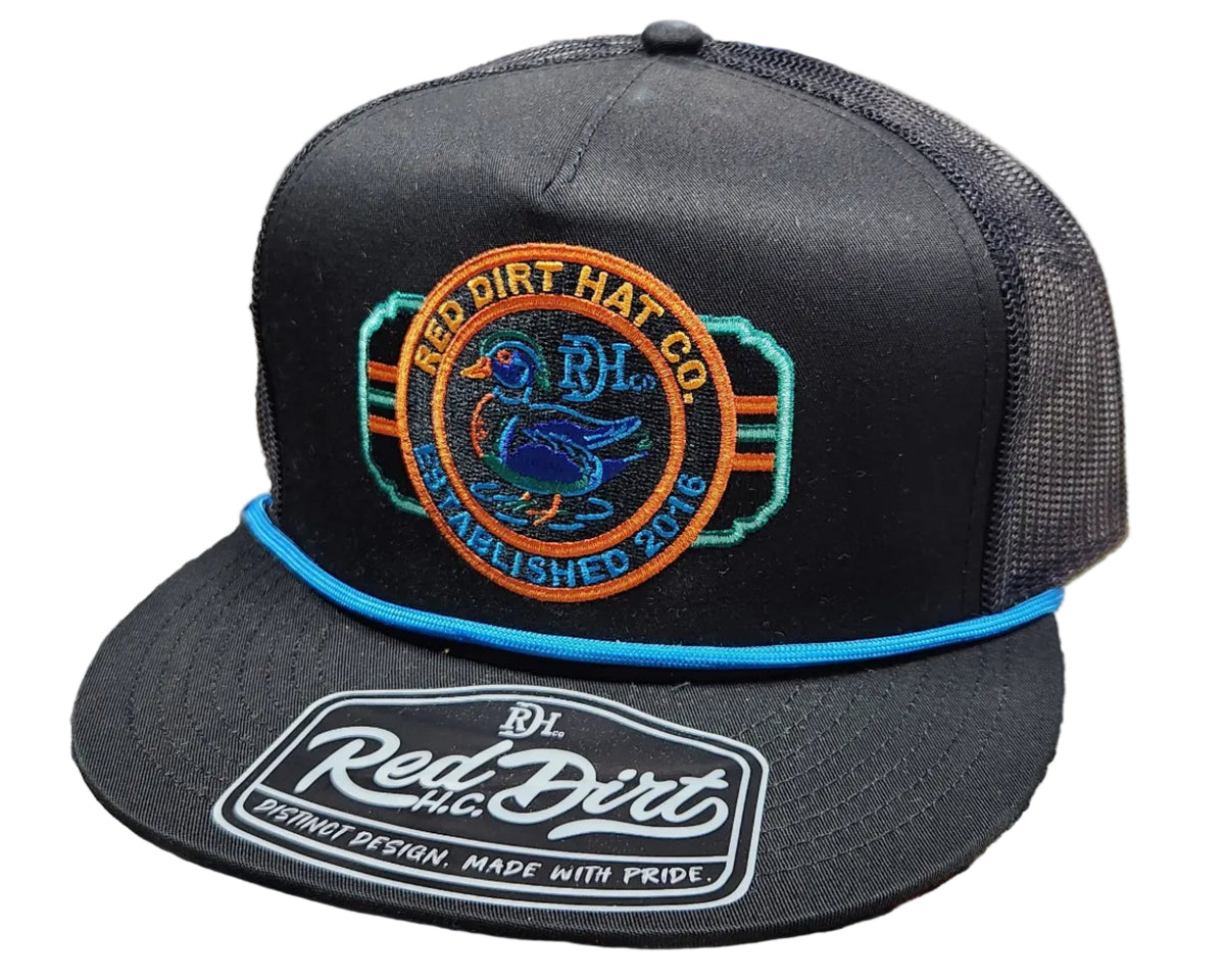 Red Dirt Neon Woody Black Hat