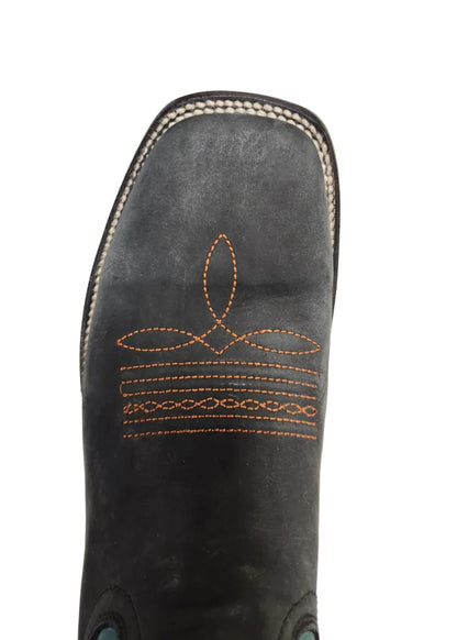 Circle G Black/Blue Square Toe