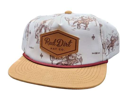 Red Dirt Out West Western Print Youth Hat