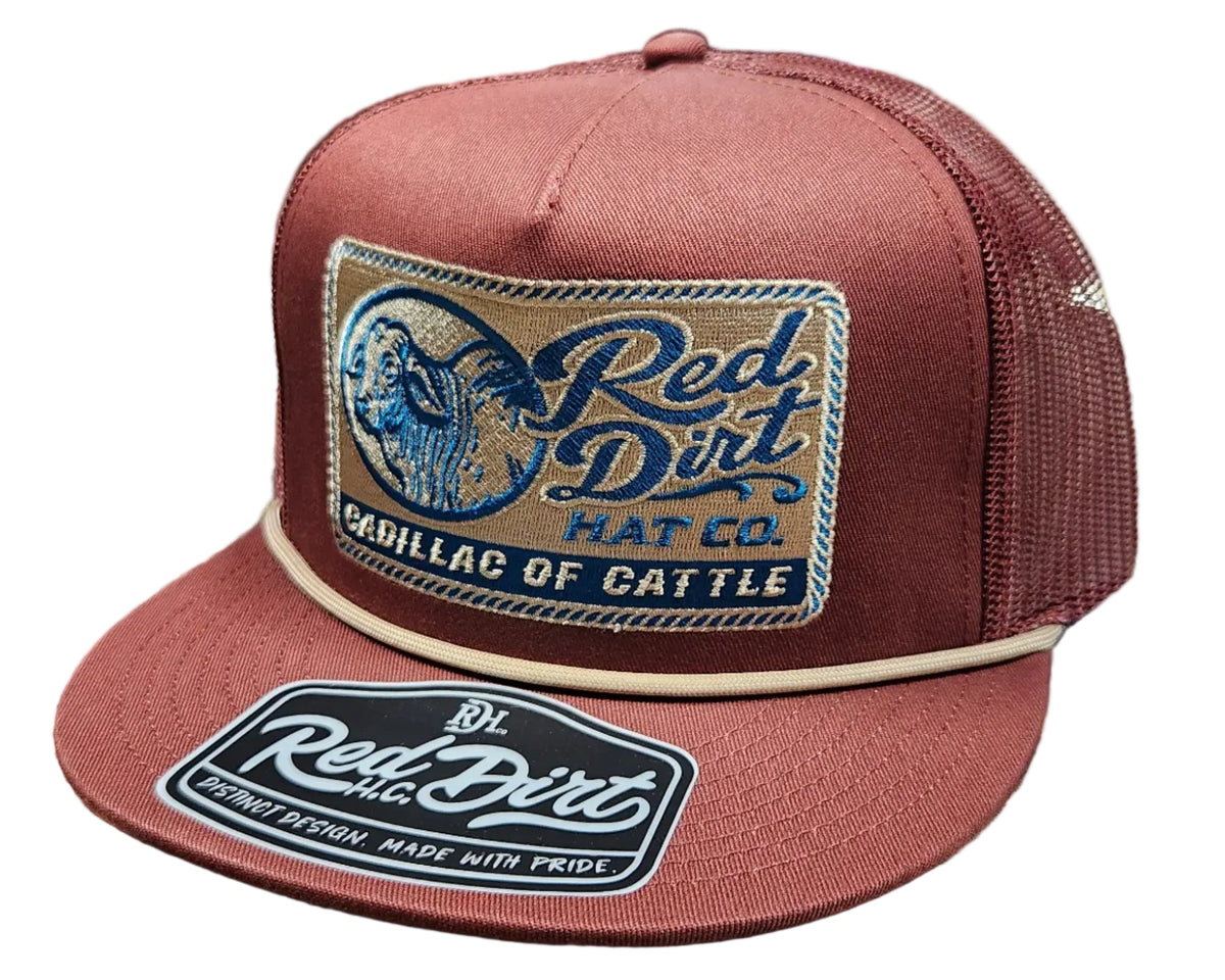 Red Dirt Where's the Beef Burgundy Hat