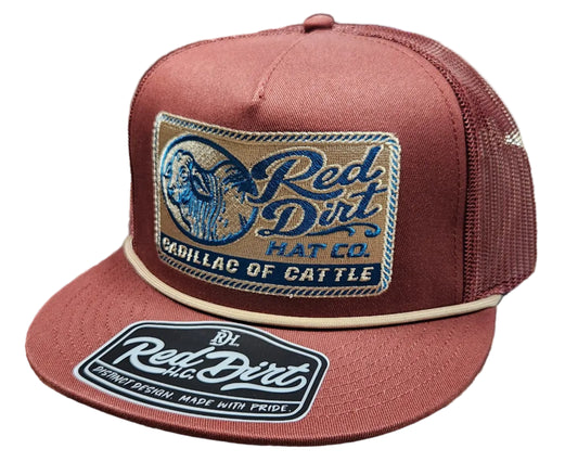 Red Dirt Where's the Beef Burgundy Hat