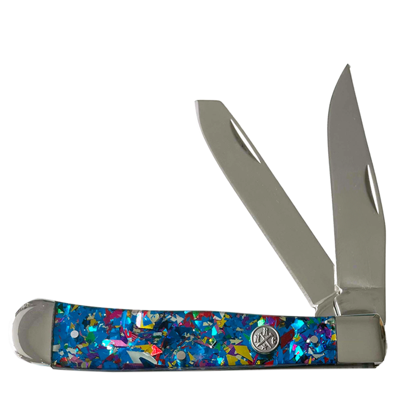 Whiskey Bent Acrylic Blue Infused Cutlery Trapper