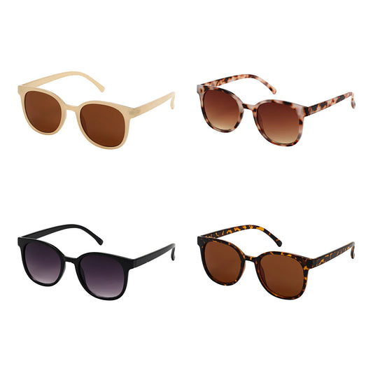 Blue Gem Rose Round Sunglasses