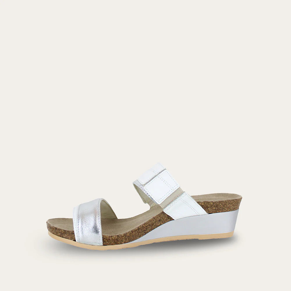 Naot Royalty Soft White Silver