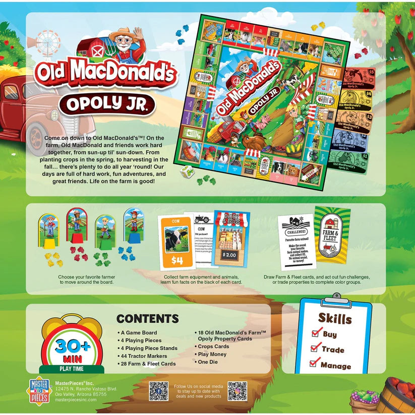 Leanin Tree Old MacDonald's Opoly Jr