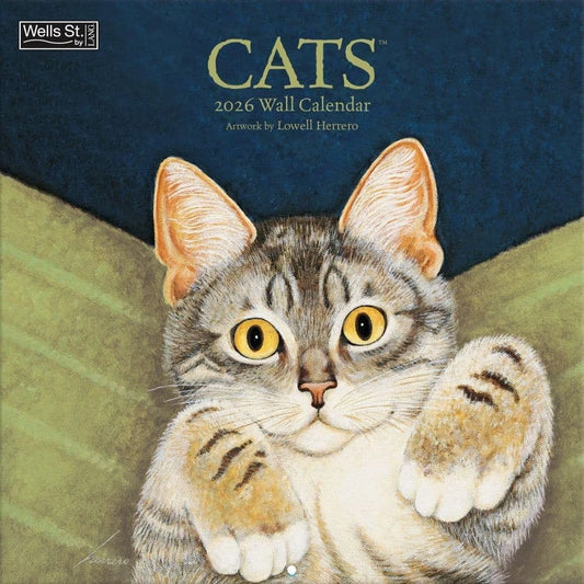 Lang Cats 2026 12X12 Wall Calendar