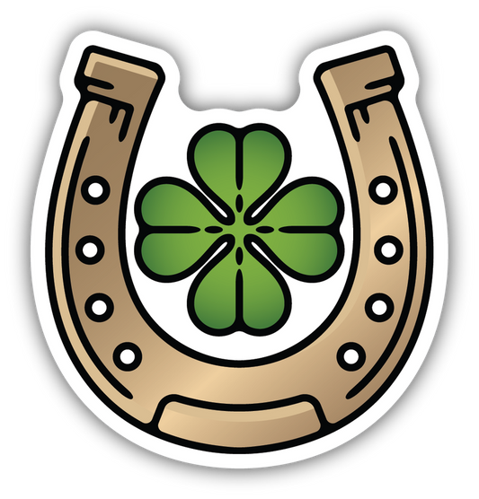 Stickers Northwest Clover and Horseshoe