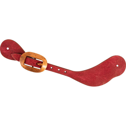 Cashel Cowboy Latigo Roughout Spur Straps with Heat Colored Buckle