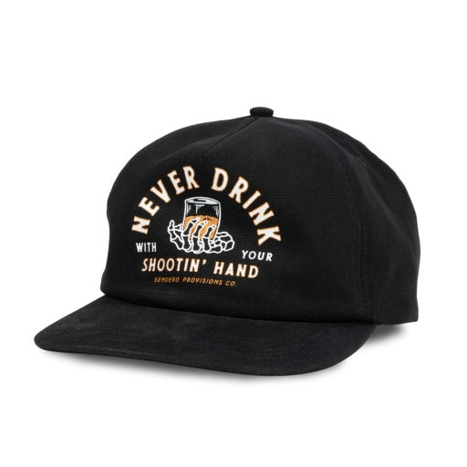 Sendero Shootin' Hand Hat Black