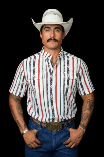 Ferrell The Post Short Sleeve Snap Cream
