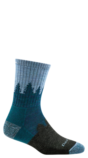 Darn Tough Treeline Micro Crew Midweight With Cushion blue