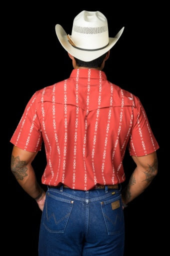 Ferrell The Maverick Short Sleeve Snap Red