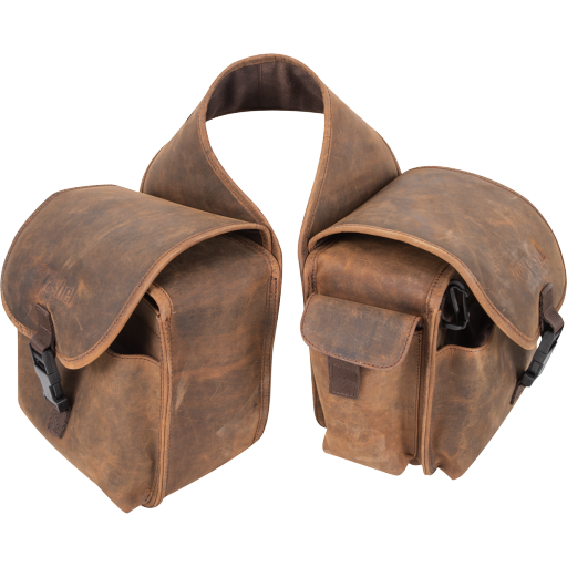 Cashel Rear Saddle Bag With Distressed Leather