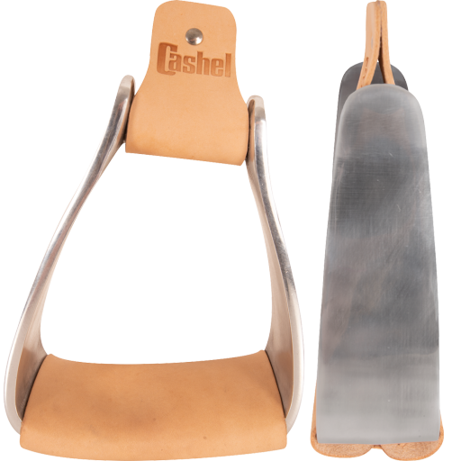 Cashel Aluminum Slanted Stirrup 2.5-Inch Neck Silver
