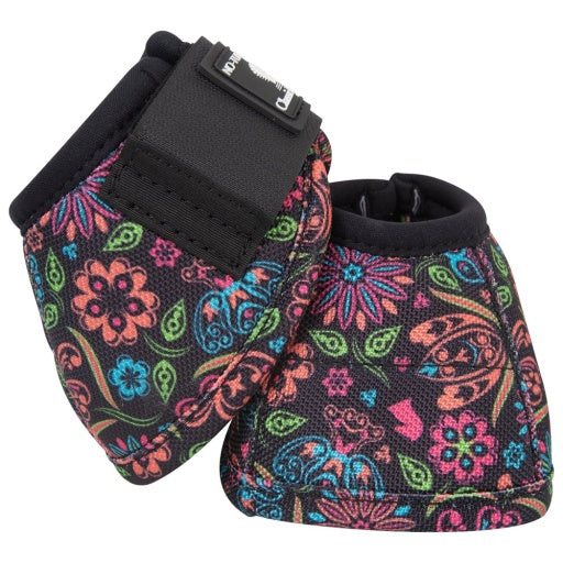 Classic Equine Dyno Turn Bell Boots Neon Flower