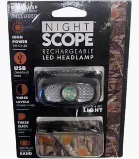 Night Scope Rechargeable LED Headlamp