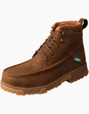 Twisted X 6" Distressed Saddle Work Boot Composite Toe Waterproof EH