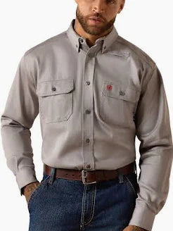 Ariat FR Solid Workshirt Silver Fox