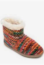 Minnetonka Betty Knit Bootie Orange Multi