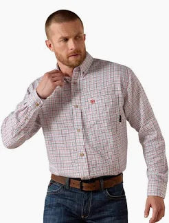Ariat FR Basic Workshirt White Multi