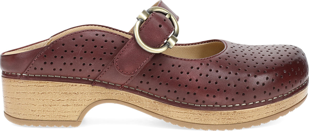 Dansko Blaire Leather Clog Sangria