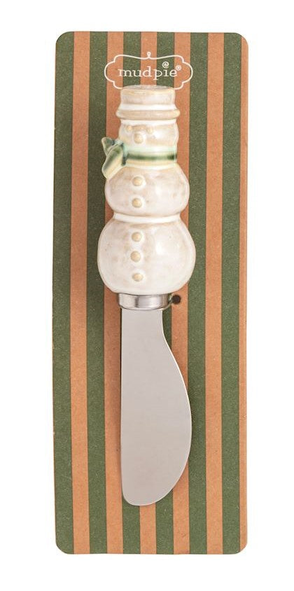 Mudpie White Christmas Figural Spreaders