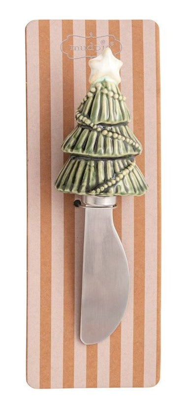 Mudpie White Christmas Figural Spreaders