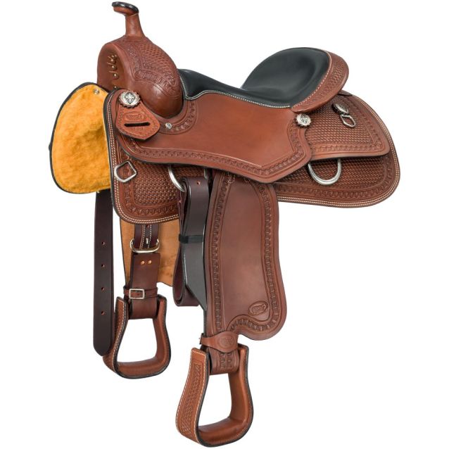 Silver Royal Rio Vista Reiner Saddle Medium Oil