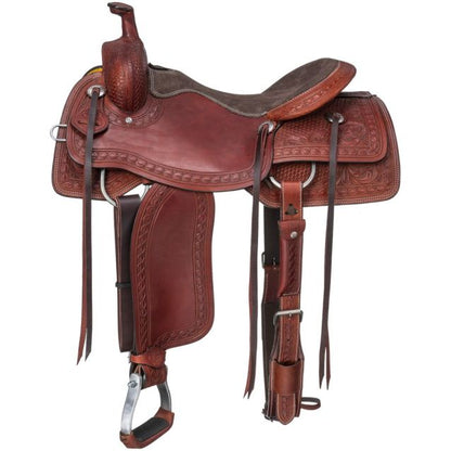 Silver Royal Split Rail Ranch Saddle Medium Oil