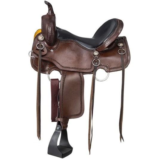 Silver Royal Durango Medium Brown Trail Saddle